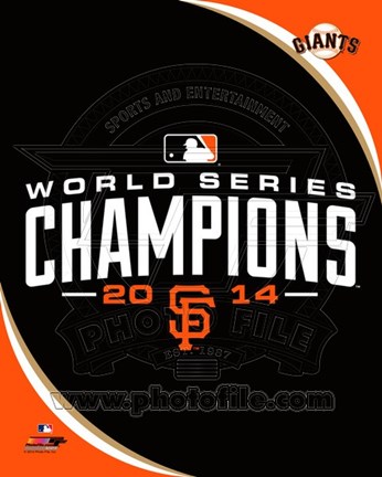 Framed San Francisco Giants 2014 World Series Champions Logo Print