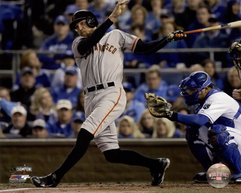 Framed Hunter Pence Single Game 7 of the 2014 World Series Print