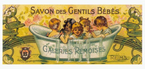 Framed Savon des Gentils Bebes Print