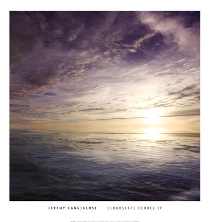 Framed Cloudscape Echoes IV Print
