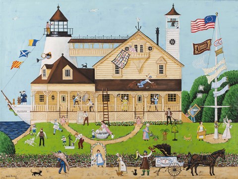 Framed Getting Everything Shipshape Print