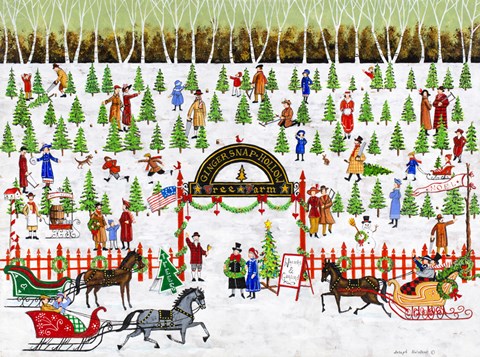 Framed Ginger Snap Hollow Tree Farm Print