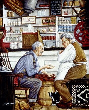 Framed Just a Friendly Game Print