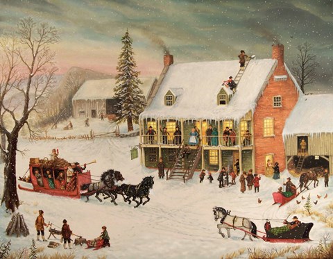 Framed Platter Grove Inn Print