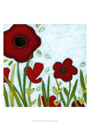 Framed Precious Poppies III Print