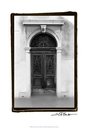 Framed Venetian Doorways I Print
