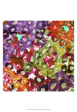 Framed Floral Barrage I Print