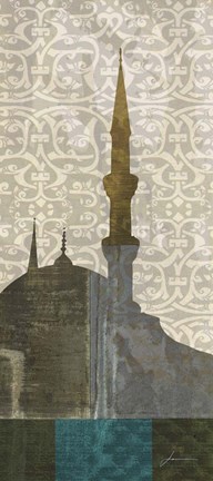 Framed Eastern Spires II Print