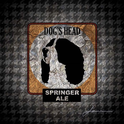 Framed Hound&#39;s Tooth II Print