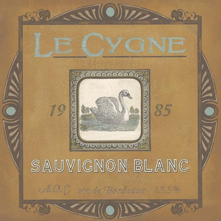 Framed Vintage Wine Labels VIII Print