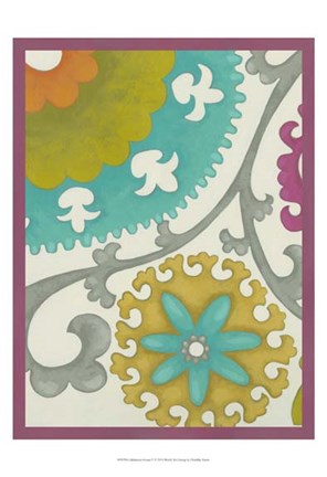 Framed Celebration Suzani V Print