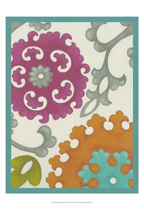 Framed Celebration Suzani VI Print