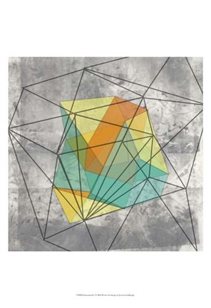 Framed Geomolecule I Print