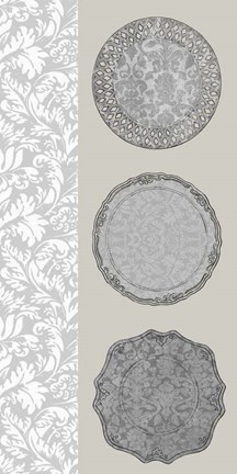 Framed Linear Tableware I Print