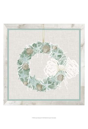 Framed Coastal Christmas II Print