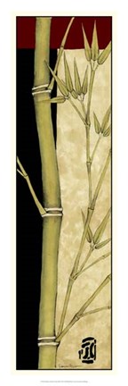 Framed Meditative Bamboo Panel III Print