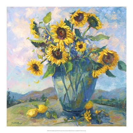 Framed Floral Kaleidoscope III Print