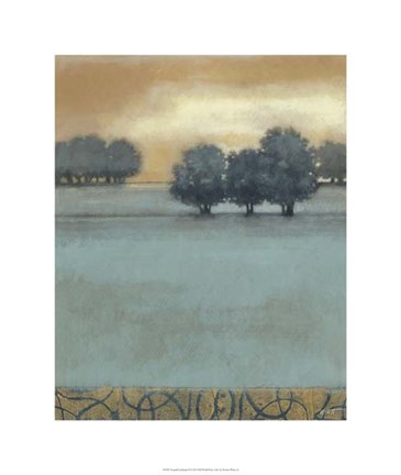 Framed Tranquil Landscape II Print