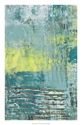 Framed Linear Texture I Print