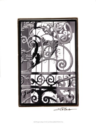 Framed Wrought Iron Elegance II Print