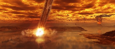 Framed artistic view of young Earth Print