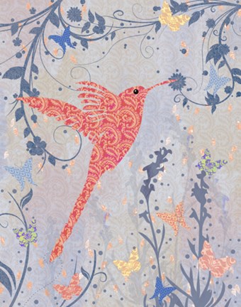 Framed Victorian Visitor Color Print