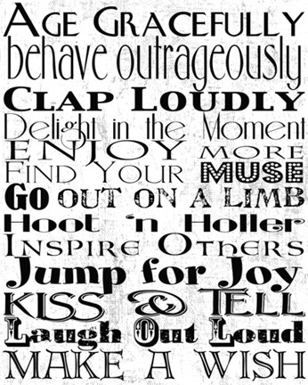 Framed Wisdom I Print