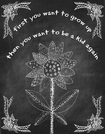 Framed Kid Again Print