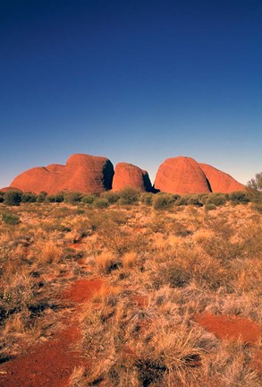 Framed Australia, Uluru Kata Tjura, Outback, The Olgas Print