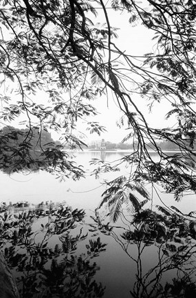 Framed Hoan Kiem Lake View, Hanoi, Vietnam Print
