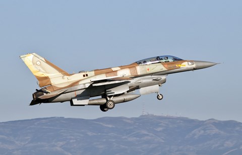Framed Israeli Air Force F-16I Sufa Print