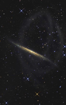 Framed Splinter Galaxy, Also Known as NGC 5907 Print