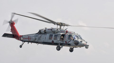 Framed SH-60 Helicopter Print