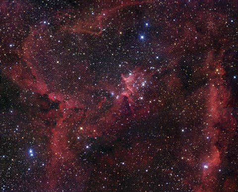 Framed Cassiopeia (NGC 7380) Print