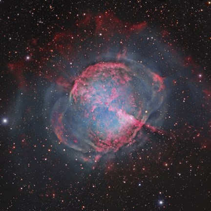 Framed Messier 27, The Dumbbell Nebula Print