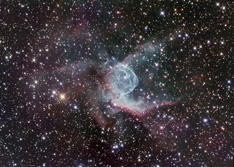 Framed Thor&#39;s Helmet in Canis Major Print