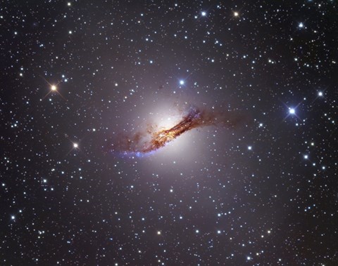 Framed Radio Galaxy in the Constellation Centaurus Print
