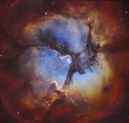 Framed Trifid Nebula in Sagittarius Print