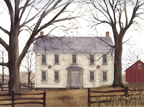 Framed Early American Home Print