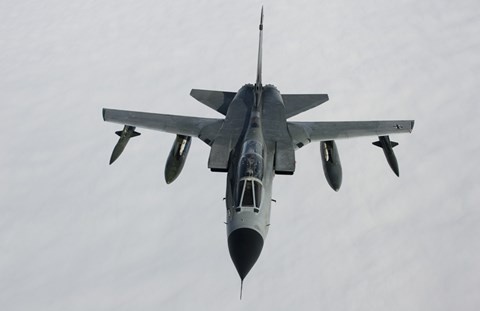 Framed Luftwaffe Tornado IDS over northern Germany (front view) Print