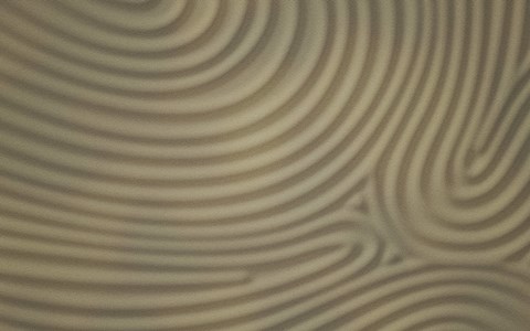 Framed Circles in the Sand Print