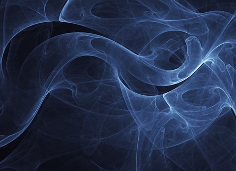 Framed Abstract Blue One Print