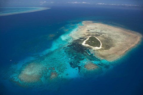 Framed Green Island, Great Barrier Reef, Queensland, Australia Print