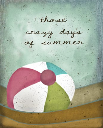 Framed Crazy Days of Summer Print