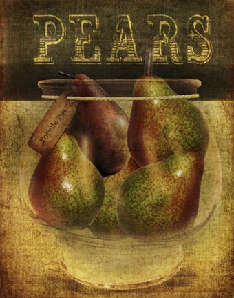 Framed Pears Print