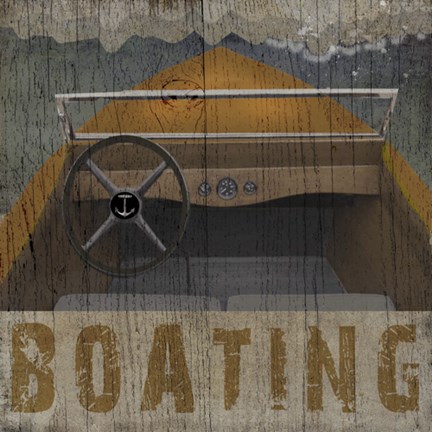 Framed Boating Print