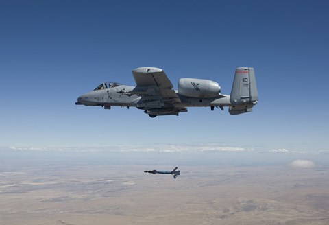 Framed A-10C Thunderbolt Releases a GBU-12 Laser Guided Bomb Print