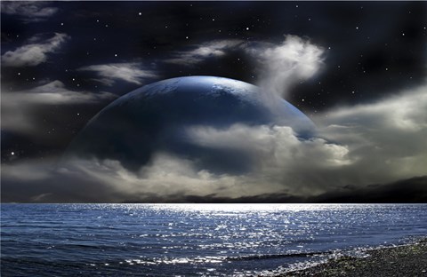 Framed Water World Print