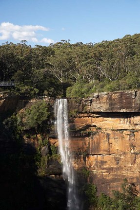 Framed Australia, New South Wales, Fitzroy Waterfall, Morton NP Print
