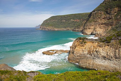 Framed Cliffs at Maingon Bay, Tasman Peninsula, Australia Print